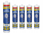 5 x Vastupidav sanitaarsilikoon l&auml;bipaistev silikoontihend 280ml