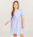 Only t&uuml;drukute kleit 15345851*01, helesinine/valge