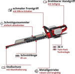 Einhell ge-ch 36/65 li-solo power x-change akuga hekil&otilde;ikur, li-ion, 36 v, 65 cm l&otilde;ikepikkus, 30 mm hammaste vahe, p&ouml;&ouml;ratav k&auml;epide, aku ja laadija ei kuulu komplekti