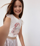 Boboli t&uuml;drukute T-s&auml;rk 721167*1111, valge