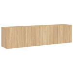 seinale kinnitatavad telerikapid 2 tk,，telerialus，TV kapp Sonoma tamm, 80x30x41 cm CFE119114