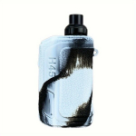 GEEKVAPE Hero2 Silikoonist Kaitse&uuml;mbris - Tolmukindel ja P&otilde;rutuskindel Pehme Kate Aegis H45-le, Kaanega Disain., Juoda balta