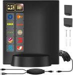 Dvbt2 antenn, raadioantenn, siseruumide tv antenn, siseruumide antenn teleritele koos v&otilde;imendiga, vhf/uhf/dab antenn magnetjalaga, signaali kvaliteet t&auml;nu alumiiniumist s&uuml;damikule, k&otilde;ik tv seadmed, 360&deg; vastuv&otilde;tt