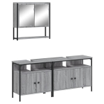 3-osaline vannitoam&ouml;&ouml;bli komplekt, hall Sonoma tamm, tehispuit CFE810673