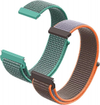 Ceiband rihm 22 mm 20 mm, nailonist pehmed spordirihmad, kellarihmad, asendusrihm takjakinnitusega, reguleeritav kellarihm meestele ja naistele, roheline + oranž