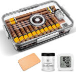 Cigarloong niisutaja h&uuml;gromeetri ja seedripuu riiuliga