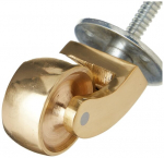 Bulk Hardware Bh01574 messingist ratas varrega, sisse keeratav, poleeritud messing