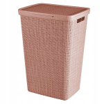 Pesukorv Curver Jute 58l roosa