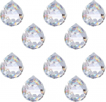 10 tk. Kristallidest p&auml;ikesep&uuml;&uuml;djad 20 mm pallid, dekoratiivsed ripatsid
