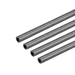 Sourcing map s&uuml;sinikkiust &uuml;mmargune toru, pultrusioonitoru Rc nelikopterile 3 x 2 x 400 mm, 4 tk