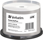 Verbatim Dvd-r 4.7 Gb - 16x kirjutuskiirus - Datalifeplus - suur prinditav pind - 50 tk pakendis spindlil, kohandatav