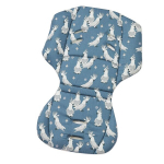 Gesslein Loop 035 universaalne istmekate jalutusk&auml;rudele ja lapsevankritele, p&ouml;&ouml;ratav siset&uuml;kk suveks ja talveks, hingav Tencel, Parrot Blue