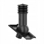 Ventilatsioonikorsten fi150 Hivent Braas Rubin 9v katusekivi must
