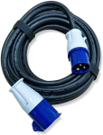 Intuiflex 10 m Cee k&auml;mpingukaabli komplekt - k&auml;mpingu toitekaabel H07rnf 3g2.5 3 x 2.5 mm 230 V 16 A Ip44 + 2 takjakinnitust - pikenduskaabel - matkaauto kaabli pistikupesa takjapael - Cee kaabel