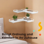 L-kujuline nurgariiul, 2-osaline komplekt, pilvevalge