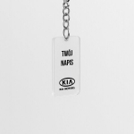 Kia v&otilde;tmehoidja kohandatud kirjaga Plexi 60&times;30mm L&auml;bipaistev tr&uuml;kk + karabiin