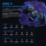 Logitech G 502 x Lightspeed juhtmevaba m&auml;ngurihiir - optiline hiir optiliste mehaaniliste Lightforce h&uuml;briidl&uuml;lititega, Hero 25k m&auml;ngurisensor, &uuml;hildub Pc-ga - Macos/windows - must