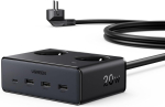Ugreen pistikupesa usb c mitme pistikupes l&uuml;litiga 6-suunaline 20 w kiirlaadimisega 3680 w pistikupesa kuubik &uuml;lepingekaitsega 1,5 m pikendusjuhtmega lauale, kontorisse