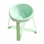 Kassi kauss k&otilde;rgendatud alusega, oksendamisvastane, keraamiline, k&otilde;rge, heleroheline