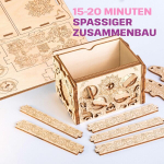 Esc Welt Secret Treasure Box 3d puidust puslem&auml;ng - loominguline kinkekarp rahale, vaut&scaron;eritele, kinkekaartidele - 3-in-1 puidust karbim&auml;ng - kinkekarp teismelistele ja t&auml;iskasvanutele - 3d puidust pusle