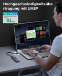 Orico M.2 Nvme Ssd korpus Usb-c adapter 10gbps Usb 3.2 / Usb3.1 Gen2 Pcie Nvme M-key / M+b Key Ssd jaoks, v&auml;line M2 Ssd korpus suurustele 2230 / 2242 / 2260 / 2280, toetab Uasp-m2pv