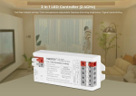 Lighteu&reg;, Milight Miboxer 2 in 1 led kontroller 2.4 ghz led riba kontroller dc12v/24v v&auml;ljund max 12a, toetab push dim, e2-rf