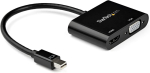 Startech.com mini displayport hdmi vga adapter - mini displayport vga videoadapter 1.2 hbr2 hdmi 2.0 4k 60hz v&otilde;i vga monitori adapter - &uuml;hildub tb2-ga (mdp2vgahd20)