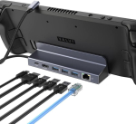 Usb c jaotur, oditton 6-in-1 usb c adapteri multiport dokkimisjaam 5 gbps 3 x usb 3.0, 4k hdmi, kiirlaadimisega pd 100 w mac, imac, v&auml;lkm&auml;lu, windows, steam deck jaoks