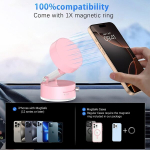 Domaver vaakummagnetiga mobiiltelefoni hoidik autosse - &uuml;litugev n52 magnet | iphone 16/15/14/13/12 pro max samsung google jaoks | t&uuml;v-testitud imemisv&otilde;imsus metallile, klaasile, seinale, peeglile ja auto aknale, roosa