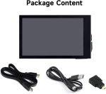 Monitor Waveshare 3,5-tolline ips capacitive touch lcd-ekraan, 480 x 800 resolutsioon, 5-punktiline puute-hdmi-ekraan, reguleeritav heledus, &uuml;hildub raspberry pi/jetson nano/pc windows 11/10/8.1/8/7
