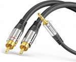 Sonero S-ac600-050 heliadapteri kaabel 5 m 3,5 mm pistikupesaga 2x Rca-ga