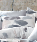 Satiinist padjap&uuml;&uuml;r Premium Tuy Grey 50x70 cm