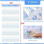 2 tk. Butterfly Fairy Screens, 1x2m Glitter Party Streamers s&uuml;nnip&auml;evaks