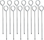 12 telgi vaiaga komplekt, 18 cm telgi vaiad, terasvaiad, telkimistelgi vaiad, tormikindlad telgivaiad k&otilde;vadele p&otilde;randatele, aiavaiad, vaiad, telkimine, varikatuse vaiad, kalastamiseks ja telkidele