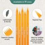 Knit Pro 20 cm x 10.00 mm kahe otsaga vardad, mitmev&auml;rvilised