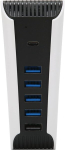 Usb jaotur ps5 jaoks, usb laiendaja 5 pordiga, kiire laiendusadapter, usb2.0 jaotur usb+usb c (male) kuni 5x usb+usb c (female) jaoturi laadija usb laiendaja ps5 konsoolile