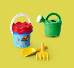 Super Mario beebi &auml;mbrikomplekt, liivam&auml;nguasi, 5 osa, &auml;mber, s&otilde;el, labidas, reha, kastekann, 11 cm, l&auml;bim&otilde;&otilde;t: 14 cm, alates 10 kuust, roheline