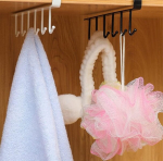 Raudne riiul k&ouml;&ouml;gikappi riiete, mantlite, v&otilde;tmete, m&uuml;tside, kottide, k&auml;ter&auml;tikute riputamiseks, garderoobi organiseerija (must)