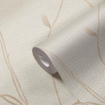 A.s. Cr&eacute;ation Pure Elegance 397671 lausriidest tapeet lillemustriga 0,53 x 10,05 m beež kreemikas pruun tapeet lilleornamentidega, valmistatud Saksamaal