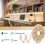 Fupt Led riba 5 m Usb Soe valge 3000 K Led riba Soe valge 300 Led H&auml;mardatav peegli kaunistamiseks, peoks, magamistuppa, k&ouml;&ouml;ki, kodu kaunistamiseks