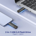 5 usb-m&auml;lupulga komplekt 32 gb 3.0 usb c m&auml;lupulk 3.0 mini usbc m&auml;lupulk metallist 2-in-1 m&auml;lupulk 32 gb kiire v&auml;lkm&auml;lu 3.0 v&auml;lkm&auml;lu ios android iphone linux s&uuml;learvutile, must