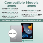 Oyeeice klaviatuurikohver Ipad 10.2 9. p&otilde;lvkonnale (2021), 8. p&otilde;lvkonnale (2020), 7. p&otilde;lvkonnale (2019), Ipad Pro 10.5 (2017), Ipad Air 3. p&otilde;lvkonnale (2019) eemaldatava juhtmevaba