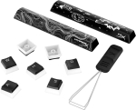Hyperx Pudding Keycaps 2 &ndash; t&auml;ielik klahvikomplekt &ndash; Pbt &ndash; 112 klahvi &ndash; must