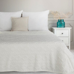 WRAID kangastelgedel valge 150x200 cm Valge, pehme ja meeldiva puudutusega ruuduline kangastelgedel, suurus 150 cm x 200 cm.