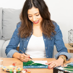Ravensburger Creart 23536 Jungfrau Region maalimine numbrite j&auml;rgi t&auml;iskasvanutele, isetehtud maalimis komplekt pintsli ja akr&uuml;&uuml;lv&auml;rvidega, kingitus naistele ja meestele, maalimine t&auml;iskasvanutele