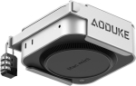 Monitori hoidja Aoduke alumiiniumisulamist 2024 Mac Mini M4 koos kombinatsioonlukuga turvaklambriga, &uuml;hildub Vesa auguga monitori v&otilde;i krohvseinaga (h&otilde;bedane lukuga alusega)
