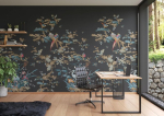 Rasch tapeet 362862 - fototapeet mittekootud materjalil lindude ja okstega musta, pruuni ja punase v&auml;rviga kollektsioonist &bdquo;magicwalls&ldquo; - 2,65 m x 1,59 m (pikkus x laius)
