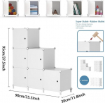 Awtatos Ulpz043 6 kuubiku hoiustamiss&uuml;steemi kombineeritud riiulid ustega riiuli kuubik diy multifunktsionaalne riiulis&uuml;steem moodulriiul elutuppa, magamistuppa, vannituppa, valge
