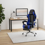 Gtplayer kontoritool m&auml;nguritool massaažiga m&auml;nguritool ergonoomiline m&auml;nguritool jalatoe peatoe massaažiga nimmetoe padjaga polsterdatud m&auml;nguritool p&ouml;&ouml;rdtool sinine