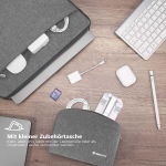 Nidoo 13-14 tolline kaitse&uuml;mbris surface laptop studio / surface laptop 2 3 4 / ideapad 3 3i gen 7 / thinkpad e14 gen 4 / yoga slim 7i pro x / galaxy tab s8 ultra jaoks, hall